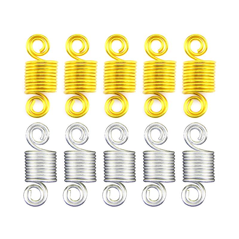 100Pcs/Set Hair Braid Dreadlock Beads Ring Extension Hair Clip Accessories