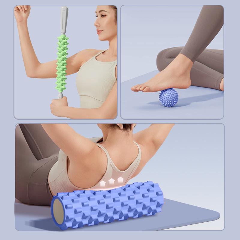 Foam Roller Wolf Tooth Muscle Massage Relaxer - Slimming Yoga Tool for Legs and Back