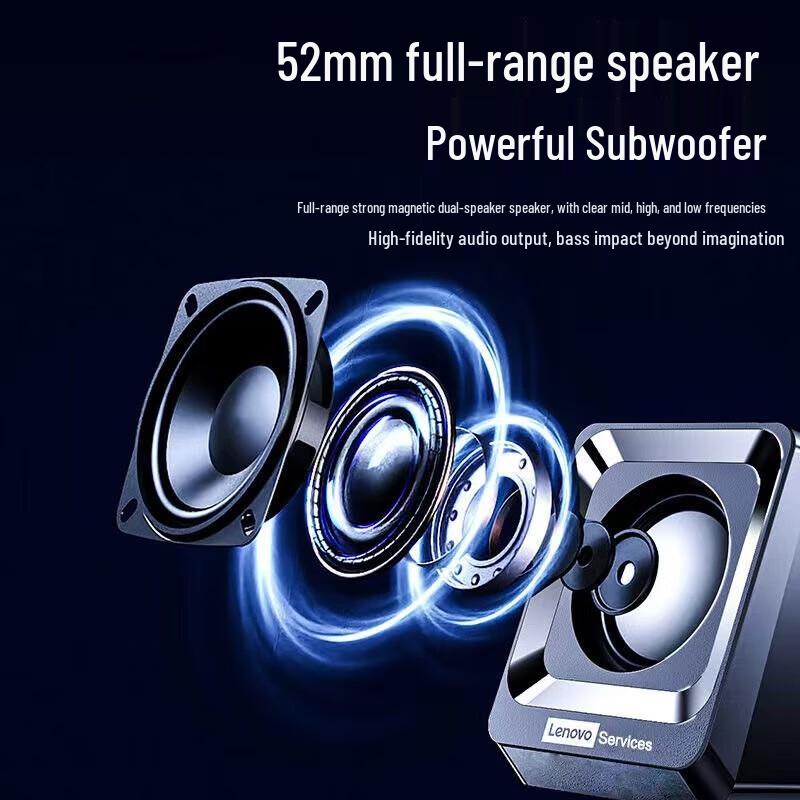 Lenovo Services A01 Bluetooth & Wired Desktop Speaker