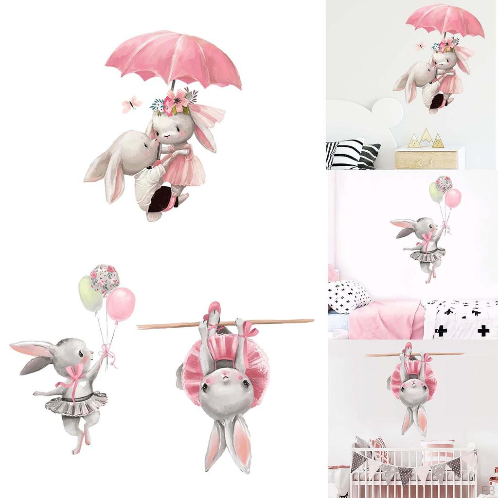 Králičí samolepky na zeď Pozadí Domácí dekorace Samolepky se zajíčky pro TV pozadí Maloobchod