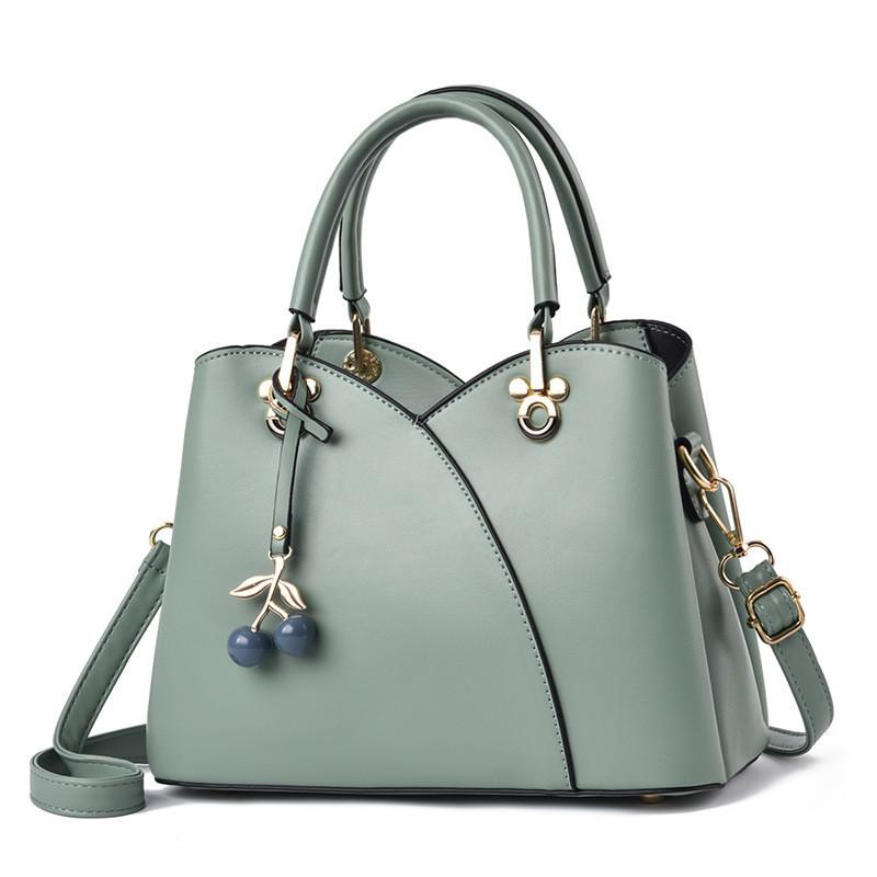 Trendy Pu Cross-border Fashion Handbag For Middle-aged Women зелёный