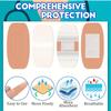 180/360pcs Assorted Flexible Fabric Adhesive Bandages Breathable Fingertip Bandages for First Aid and Wound Care