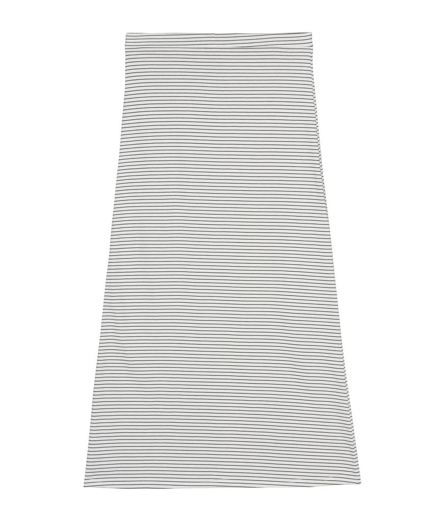Nigaennikol Stripe String Long Skirt_White
