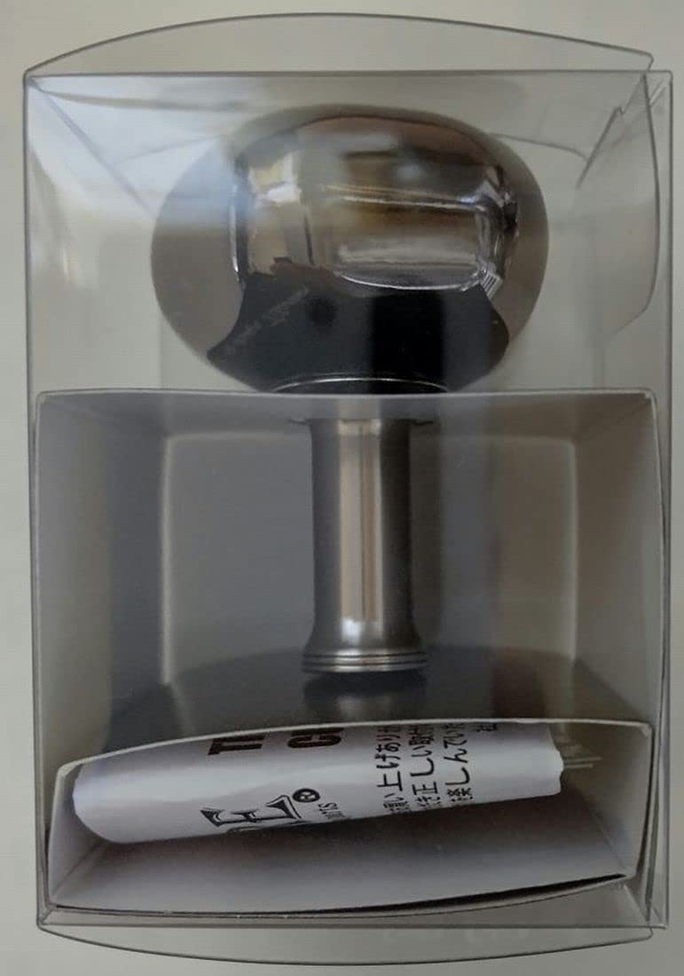 

LIVRE 10805 PT35 Knob (Single) for Shimano and Daiwa, Brown (IP) & Titanium