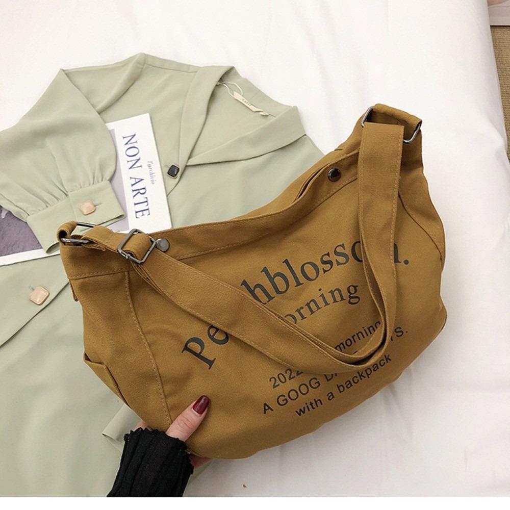 Large Capacity Student Crossbody Bag Korean Style Simple Handbag  Handbag