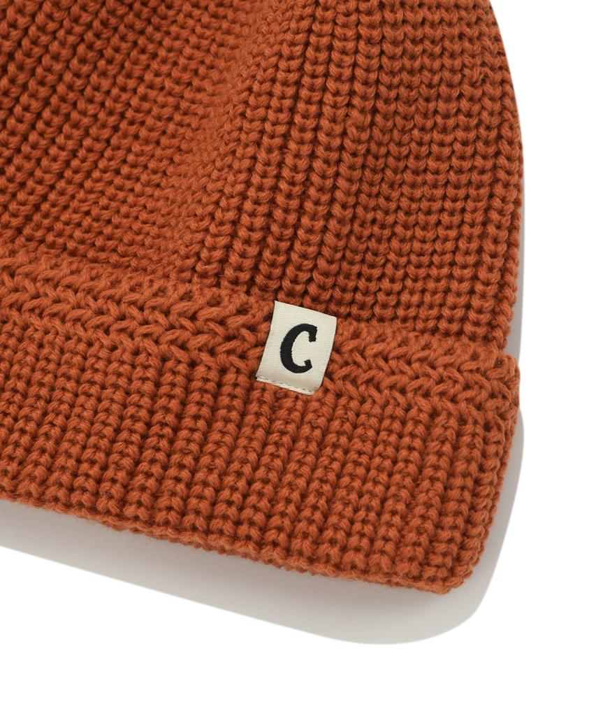COVERNAT Authentic C Logo Short Beanie Orange