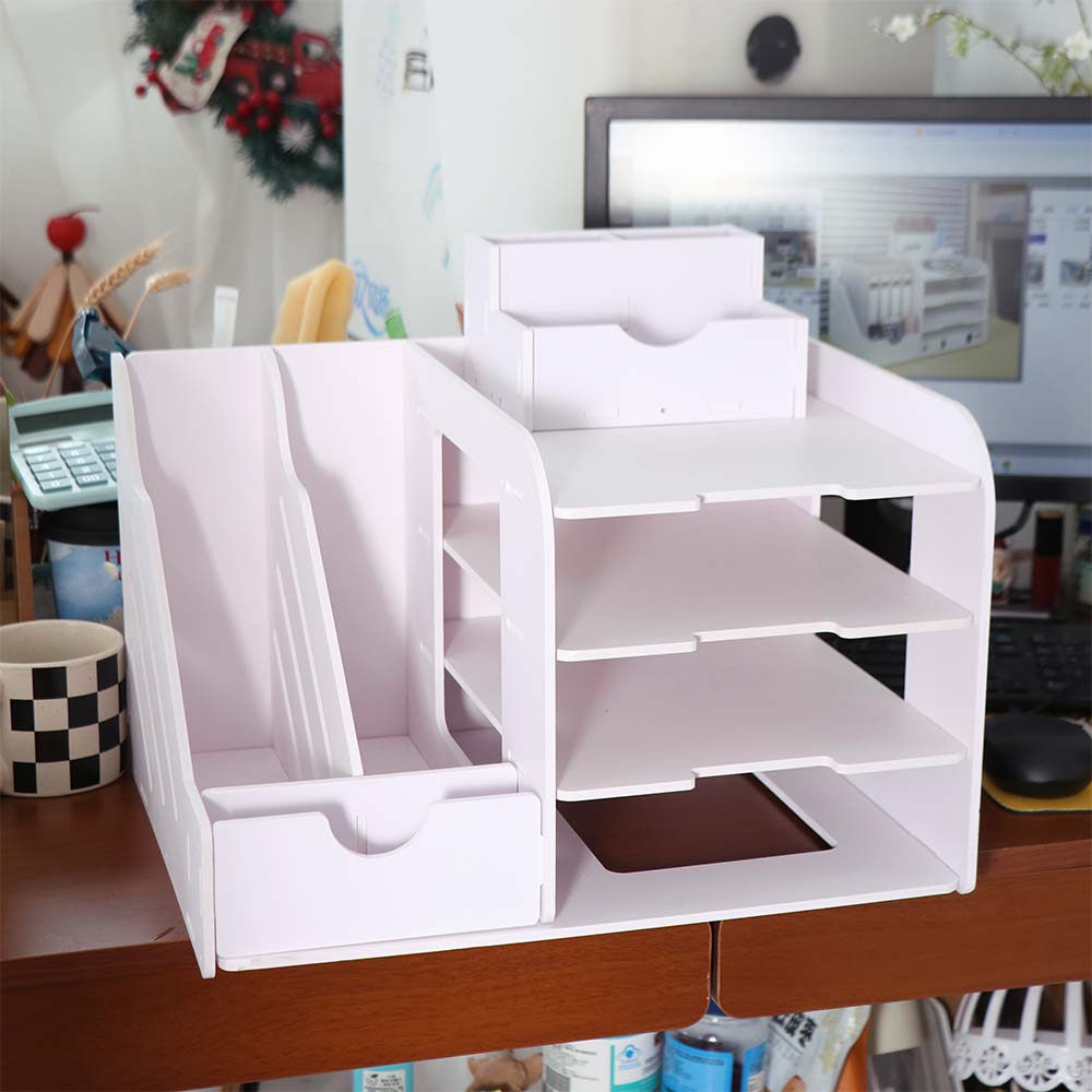 Thickened Desktop Organizer Large Capacity File Sorter File Storage Rack  School
