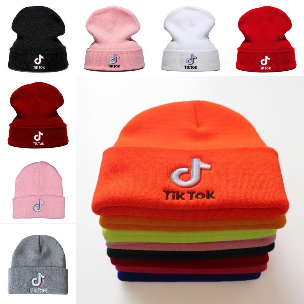 Stylish Tiktok Beanie Knitted Hat With Embroidery Letters For Unisex Fashion Lovers