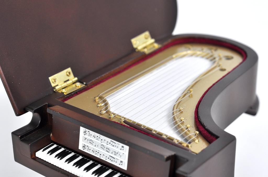 SUNRISE SOUND HOUSE Miniature Musical Instrument Grand Piano 18cm Brown