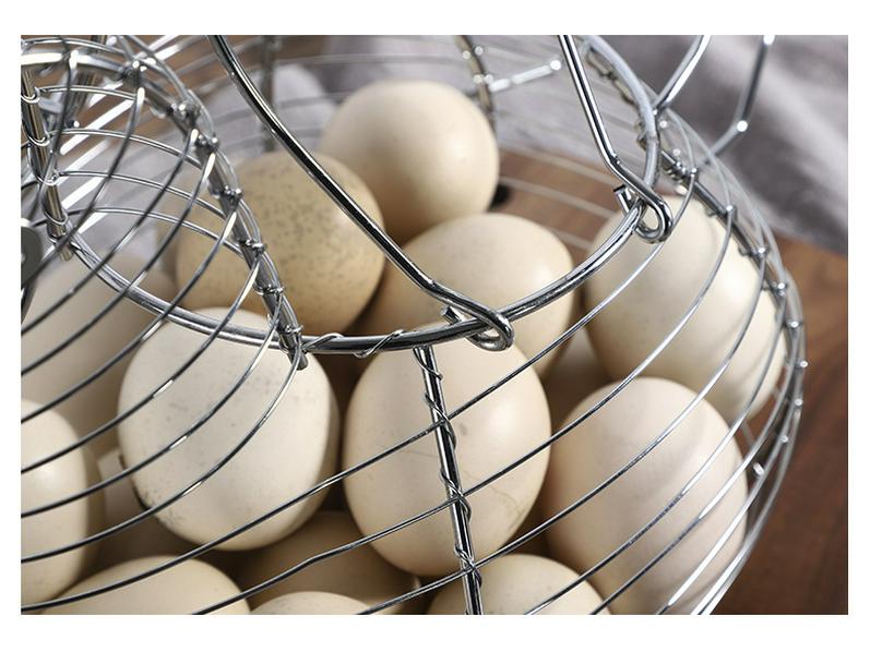 Coș de depozitare ouă din fier forjat pentru bucătărie sau sufragerie