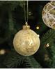 6CM Plastic Christmas Ball Set with Adhesive Powder Lines - Tree Ornament Decoration