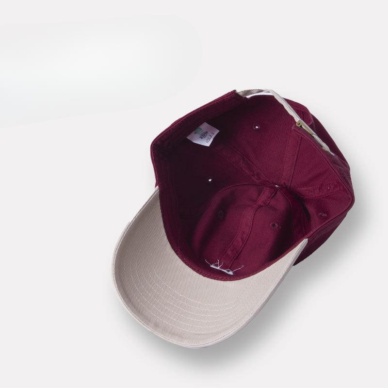 Women's Spring and Summer Korean Version Letter Embroidery Soft Top Baseball Cap Curved Brim Splicing Baseball Cap Men's Casual Sun Hat Trend