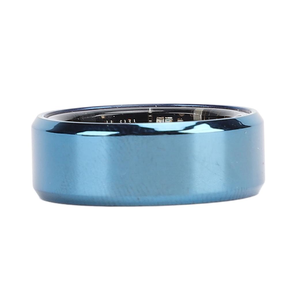 Anello Intelligente Blu Pedometro IP68 Resistente all'Acqua 7 Giorni di Standby 18mAh Acciaio Inossidabile Anello Intelligente