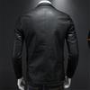 Giacche in pelle da uomo slim fit PU casual cappotti da motociclista con colletto rovesciato nero moto biker pelle scamosciata capispalla uomo