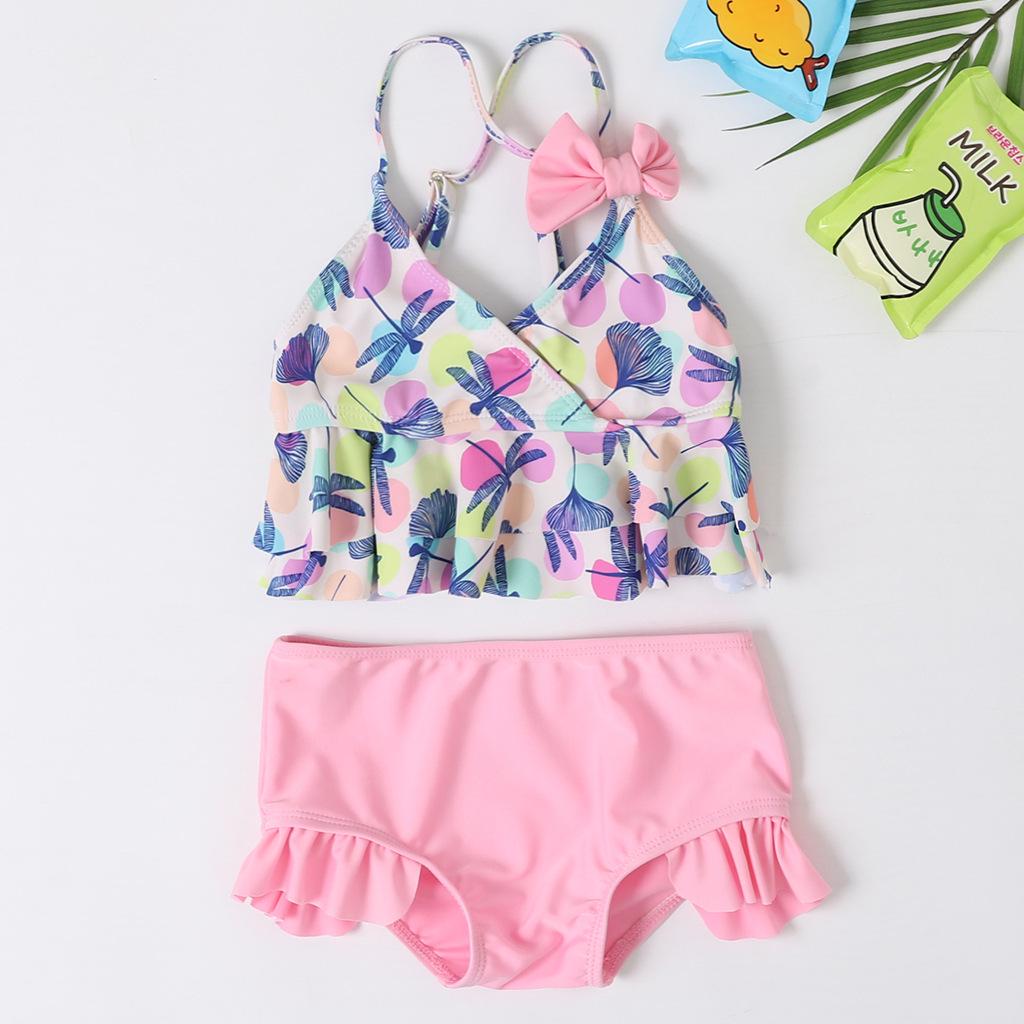 

New Cute Polka Dot Dragonfly Swimsuit for Girls L/100 (16.8-19.1kg)