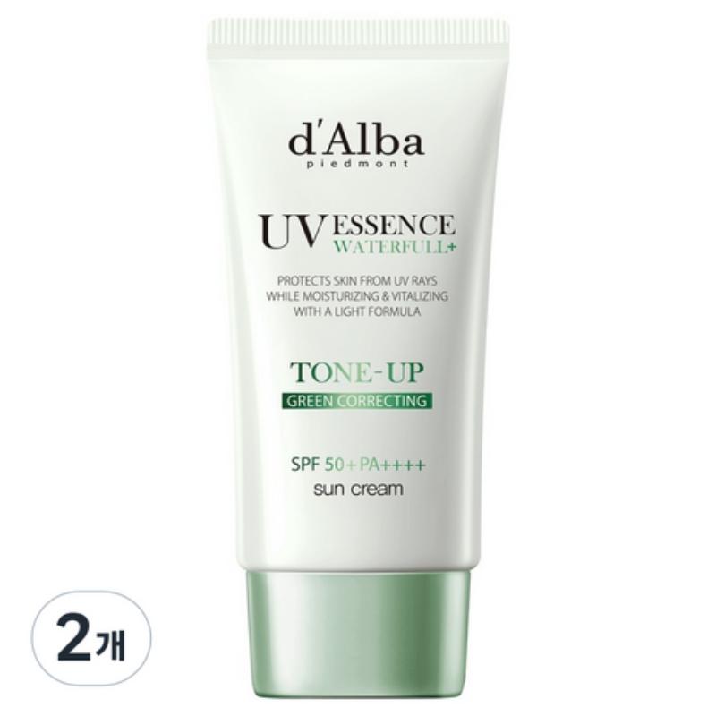 d'Alba Waterfull UV Essence Tone Up Sun Cream Green Correcting SPF 50+ PA++++ 50ml