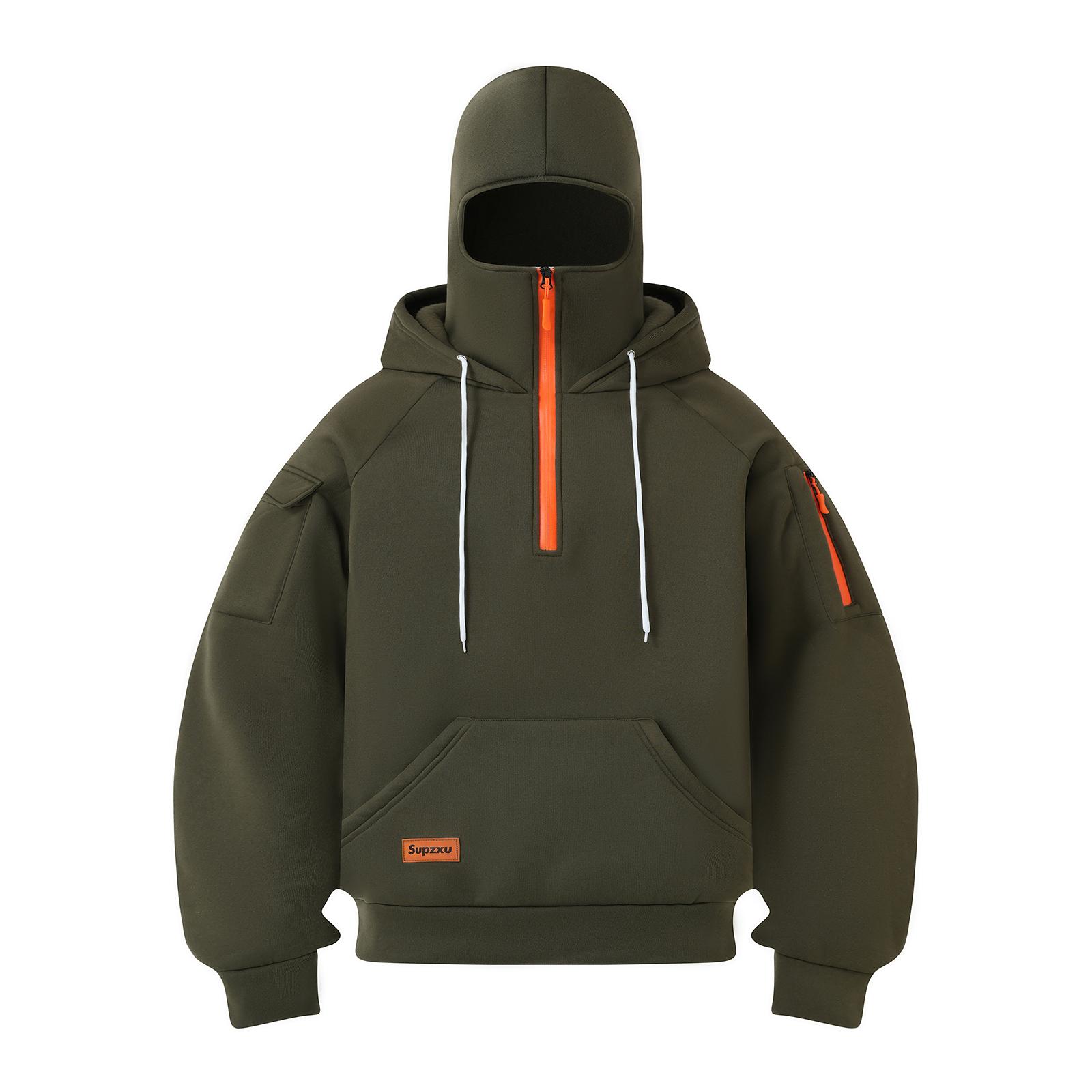 

Мужская толстовка с капюшоном для отдыха, однотонная, уличная одежда, мужская одежда, теплая, с длинным рукавом L