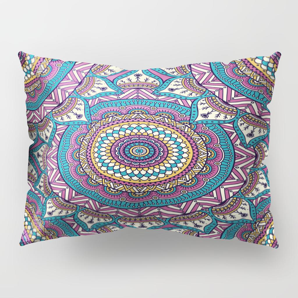 Retro Ethnic Style Pillow Cover Single-Sided Polyester Car Cushion Cover Bohemian Pillow Cover Waist Pillow Cover