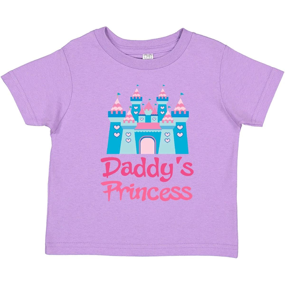 Inktastic Princess (Daddy s) Toddler kids boys T-Shirt Castle Daddys Kids Girls Cute Pink 130