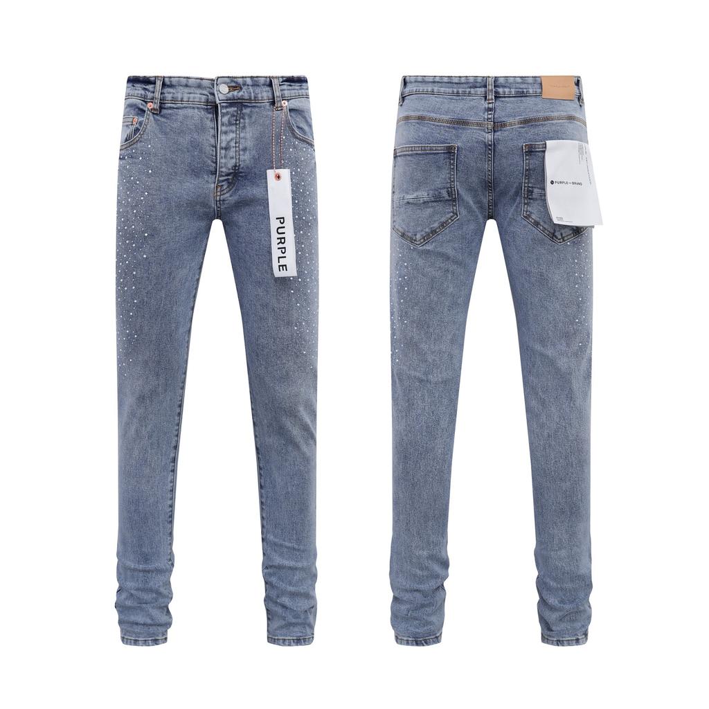 ZYLLO Retro Streetwear Men's Jeans New Trendy Low Rise Skinny Denim Pants Slim-Fit Trousers