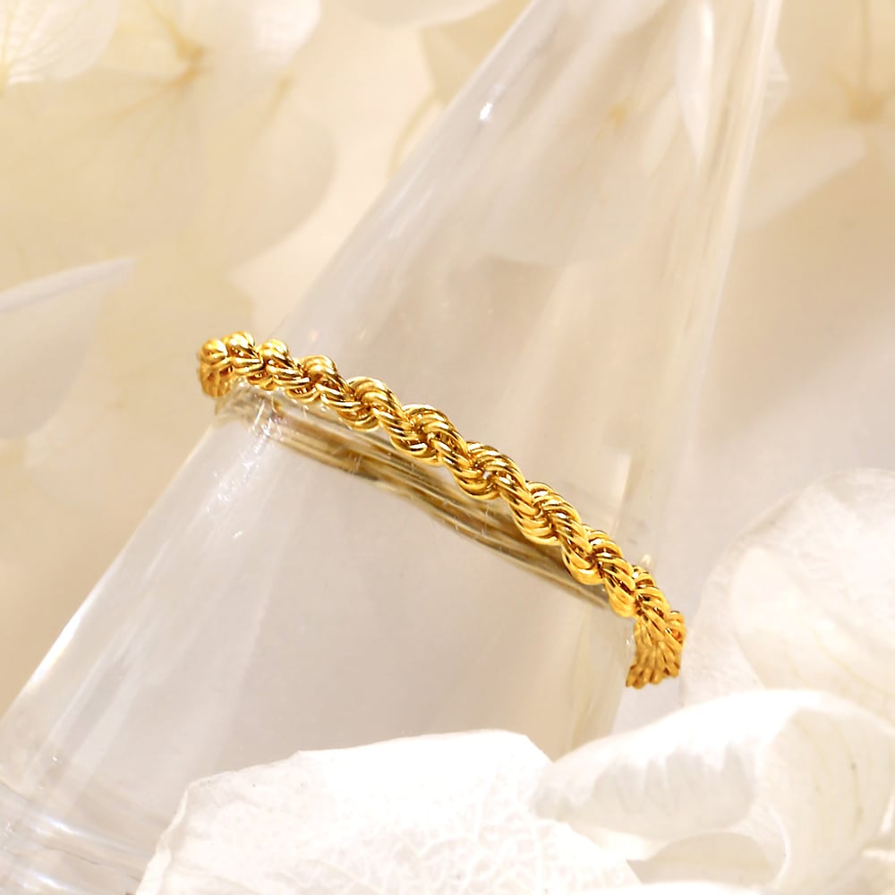 Goldgoldn 18K Twisted Whiskey Ring