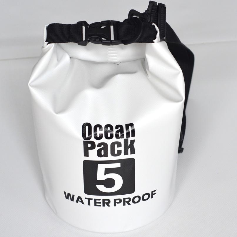 Bolso Cubo Impermeable de PVC para Camping de Verano, Rafting, Barranquismo, Playa - Bolso Impermeable de Hombro Único/Doble