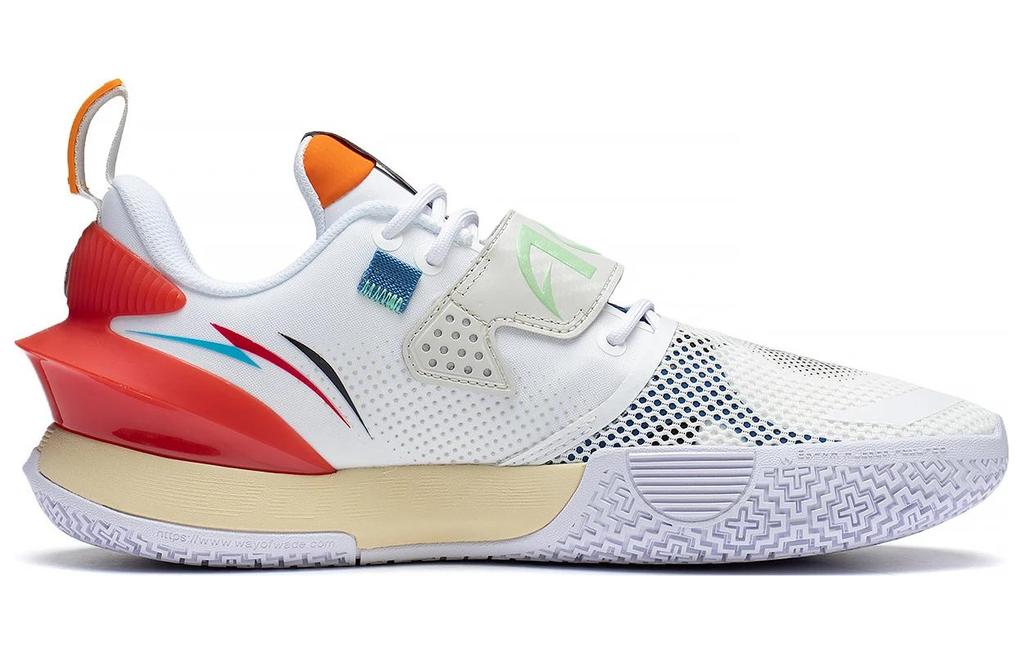 Li Ning All City 10 V2 Basketball Shoes Men's Low Top Standard White/Antarctic Gray ABAS059-15