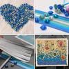 Thickened Glitter Powder Handmade Origami Quilling Star Paper Mixed Color Paper Stripes For Kids Children Diy Crafts Paper