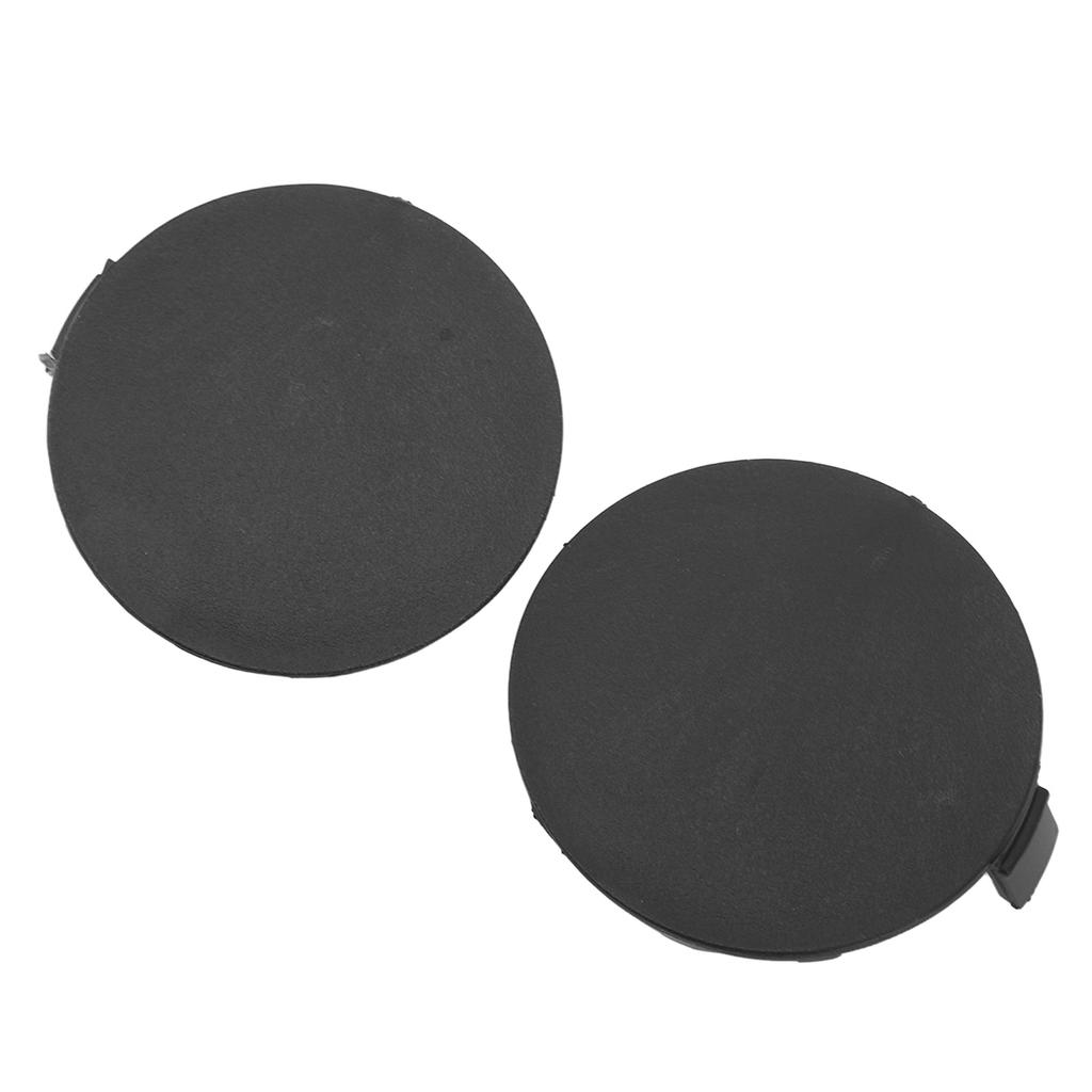 1 Pair Front Bumper Tow Hook Cover Cap 53285 0R060 Left Right Black Fit For RAV4 2013 to 2015