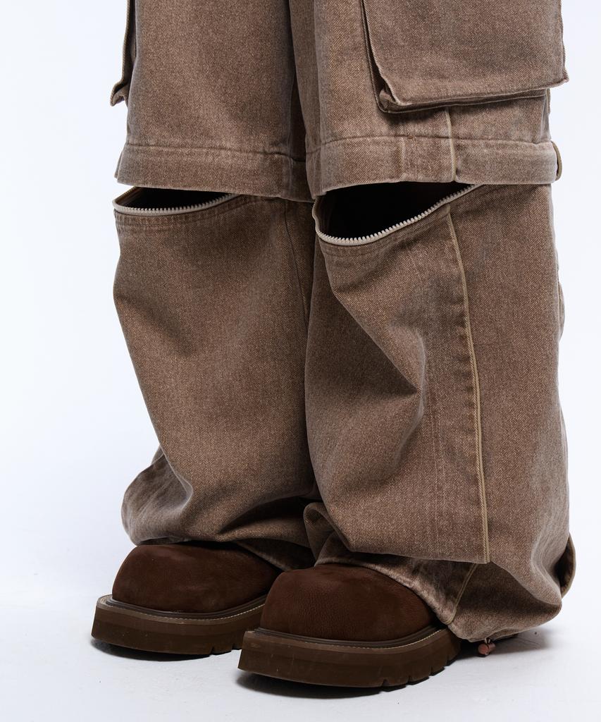 Aleseueseussi Convertible Carpenter Pants - Beige