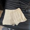 Women's High-Waisted Khaki Linen Casual Shorts - Korean Old Money Style, Slimming & Lightweight for Summer
