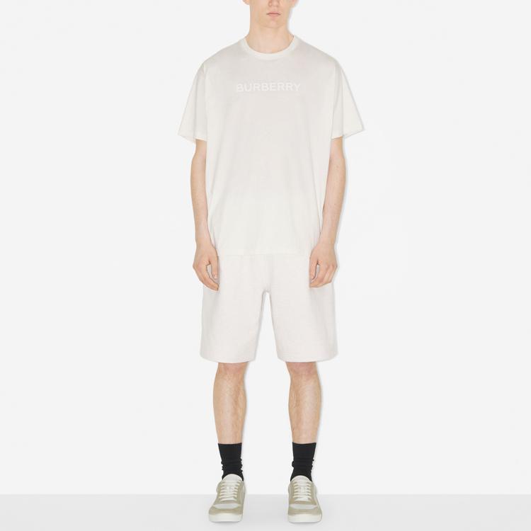 Burberry logo-print cotton track shorts 80706521
