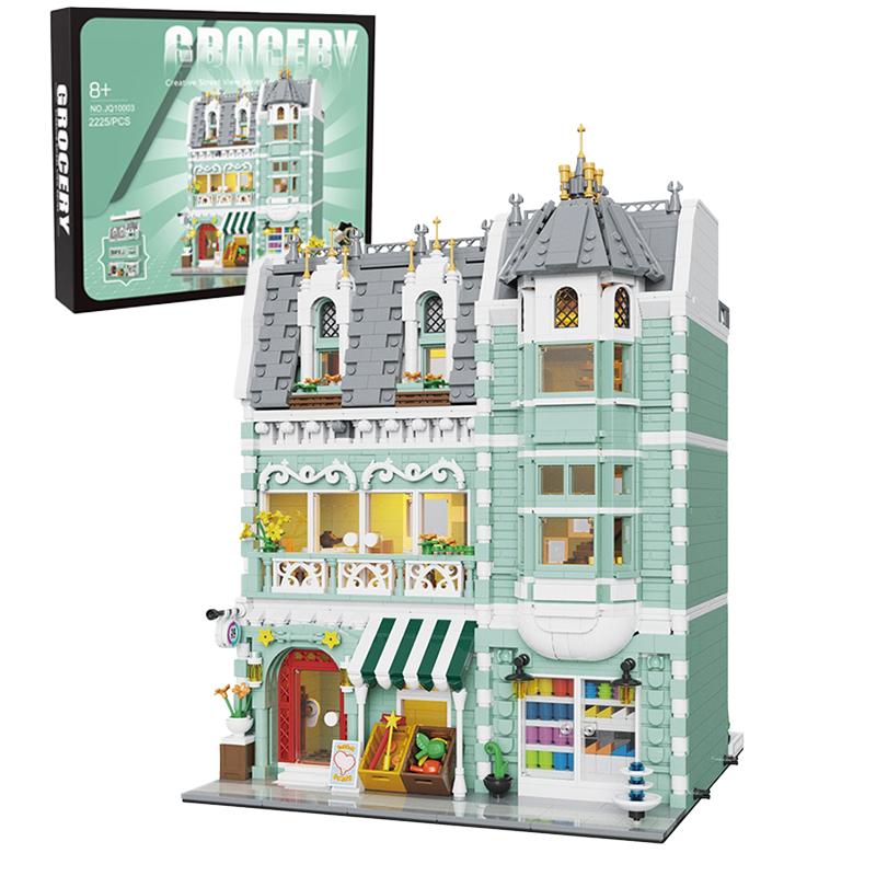 

10182 Город Улица Вид Сцена Модель Сборка МИНИ-кирпичи Европейский Рынок Кафе Вилла Магазин Дом Строительные Блоки Набор Детские Игрушки Подарок with-box