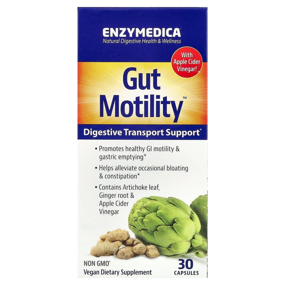 

Enzymedica Gut Motility Capsules 30 Count 30 pcs - 1 ea