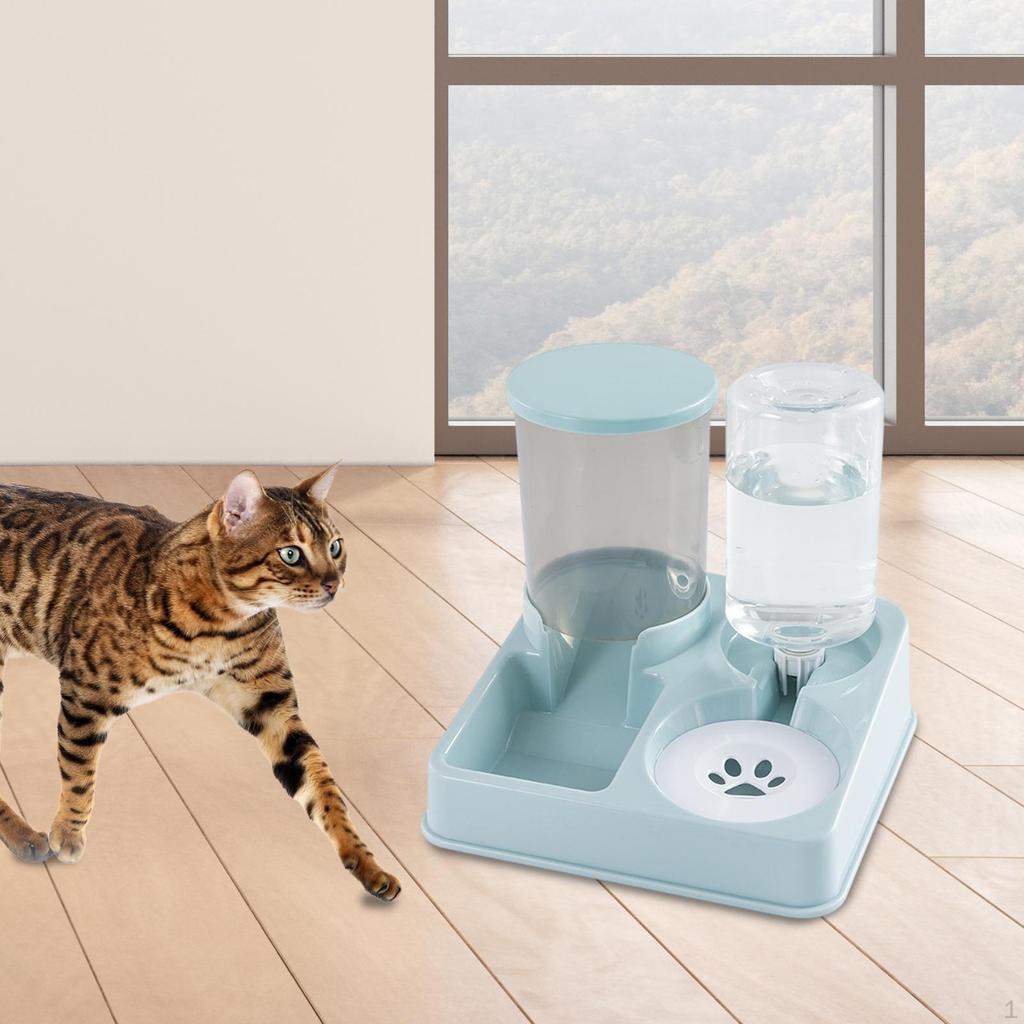 Automatický krmítko a dávkovač vody pro domácí mazlíčky, odnímatelný, pro vnitřní kočky, koťata