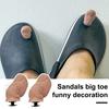 Shoe Charms Croc Clogs Accessory Realistic Big Toe Shape Beach Slippers Decoration Shoe Pins Shoe Buckle DIY Functional Dirt-resistant Keep