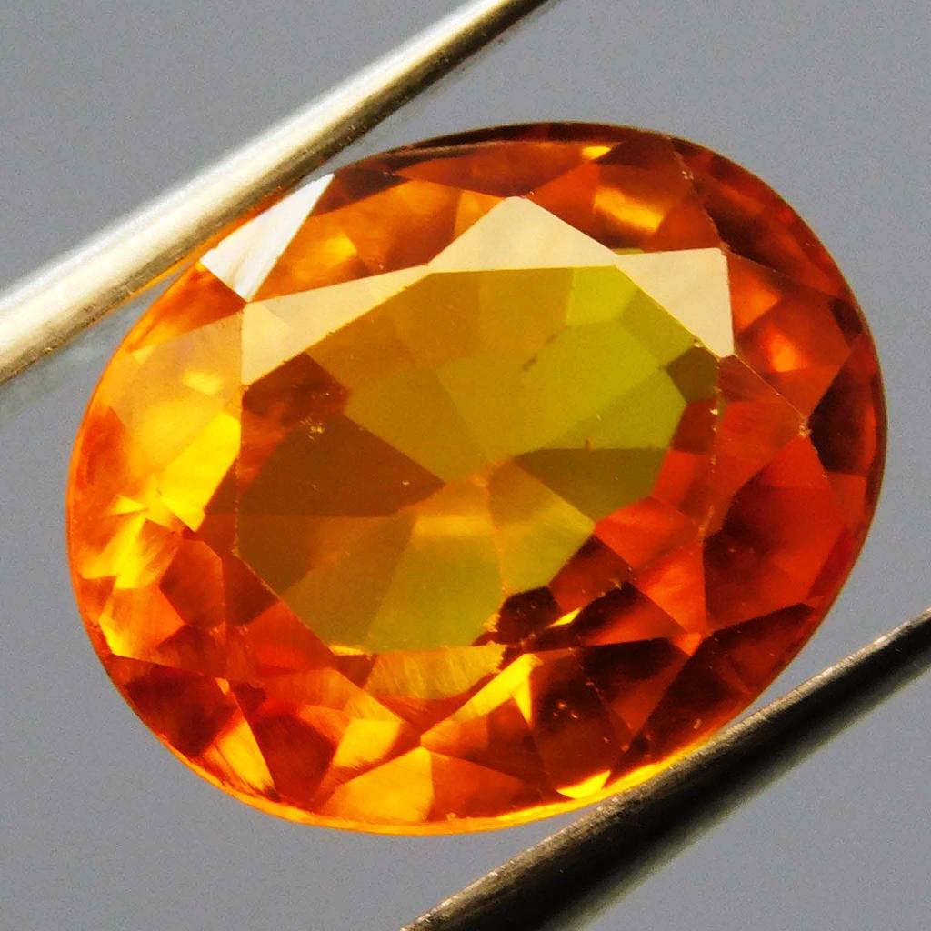 Sparkling 7.10 Ct Natural Fire Orange Sapphire CERTIFIED Loose Gemstone Oval Cut A-4214