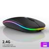 Souris de jeu Bluetooth colorée silencieuse à LED, accessoire pour ordinateur