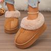 Warm Faux Fur Snow Boots Women 2025 Winter Soft Thick Bottom Slip On Furry Booties Fashion New Style Suede Non Slip Ankle Boots