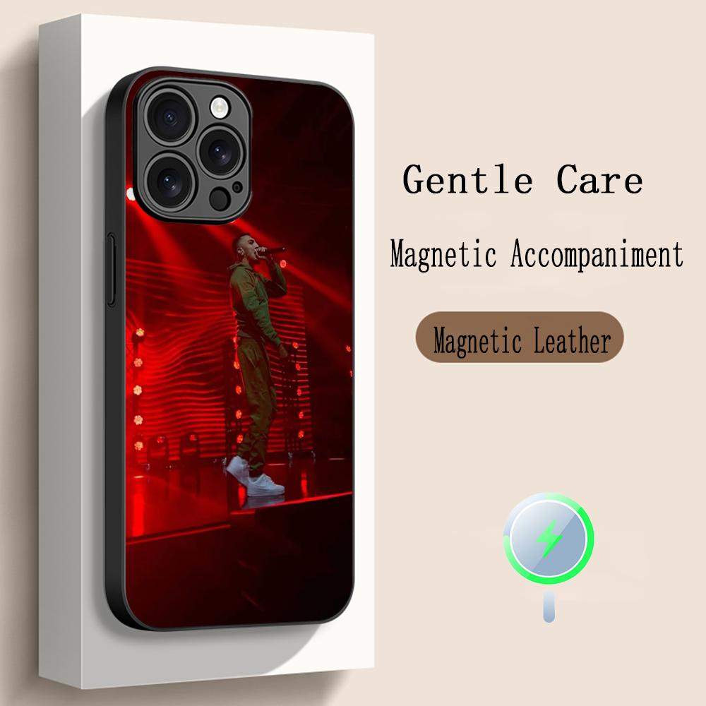 Hot Singer Morad Pattern Design Phone Case For iPhone 16 15 14 13 12 11 Plus Pro Max  High-end Luxury Magsafe Sheepskin