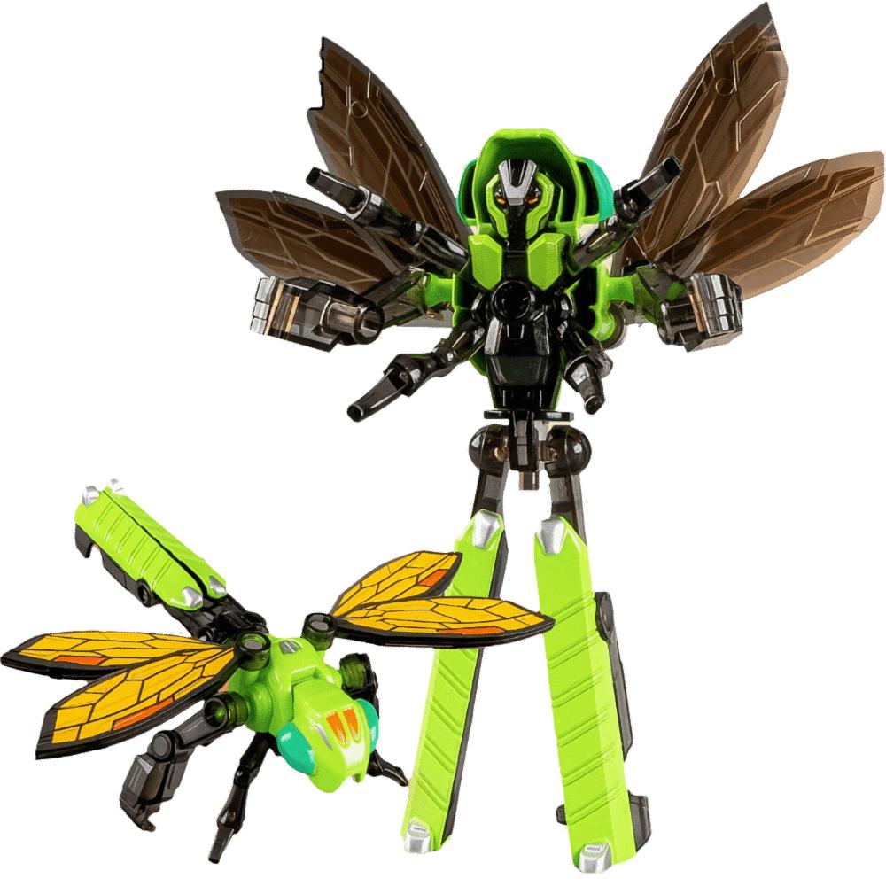 Zinc Zinc Alloy Material Insect Transformer Mecha Toy Double Combination Action Figure Creative Toy