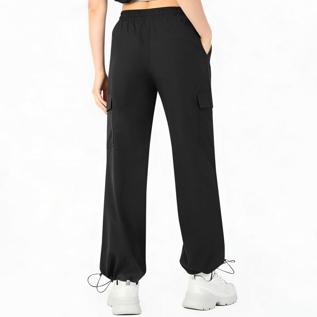 Women’s Loose Casual Pants – Quick-Dry Cargo Pants With Drawstring