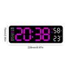 LED Desk Alarm Clock Digital Alarm Clock Multifunctional Electronic Wall Clock USB Charging Bedside Alarm Clock for Home Office