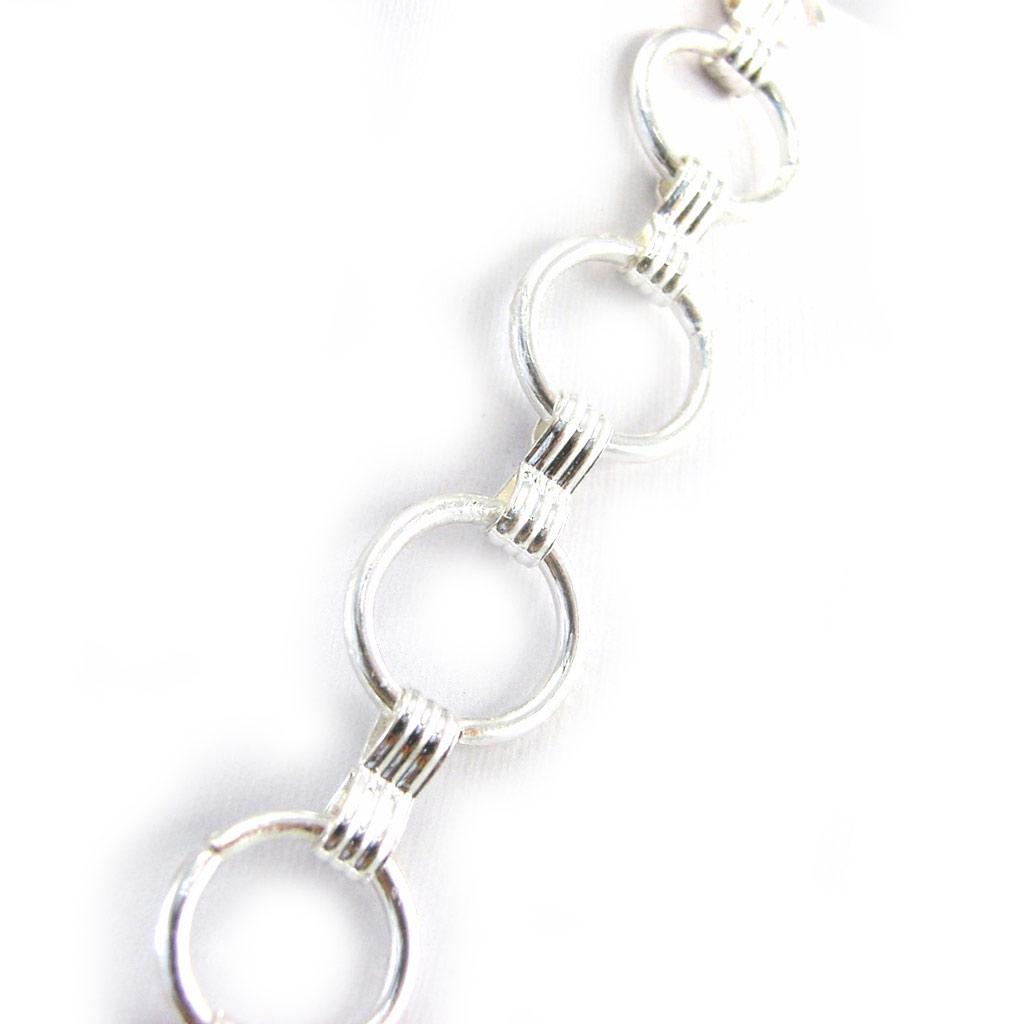 NOA [G5889] - Silver Purple 'Peace' Designer Necklace
