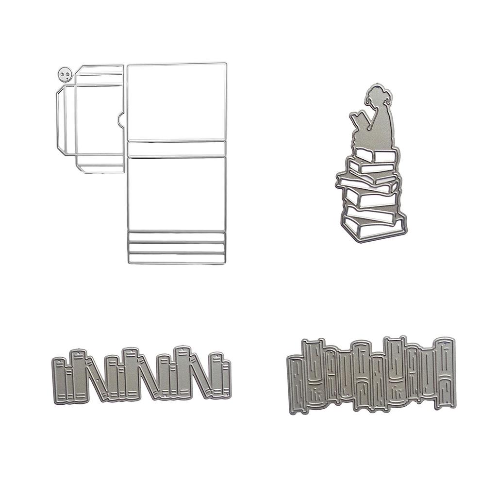 Book Cutting Dies Metal Die Cuts Embossing Stencils for DIY Scrapbooking Album Card Photo Decoration Template Mold