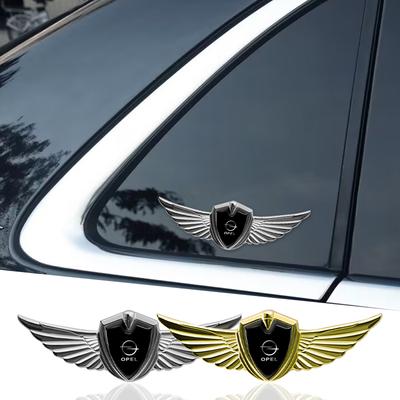 3D Metal Wings Badge Car Side Marker Window Trunk Sticker Decal For Astra J Insignia Astra G Corsa Zafira Mokka Accessories