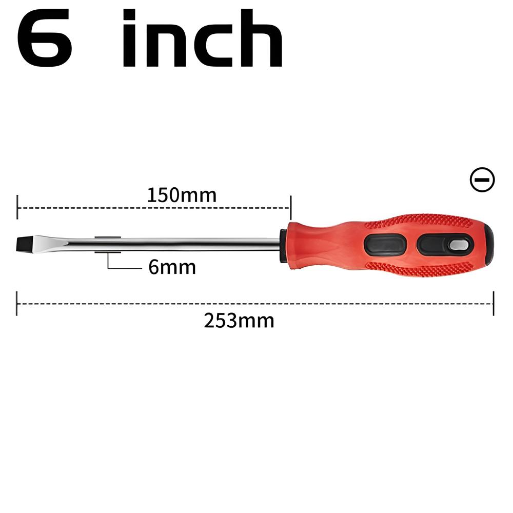 Magnetic Screwdriver Multifunctional Flat Head Cross Screwdriver Household Basic Anti Slip Manual Screw Drive Tool Screwdrivers