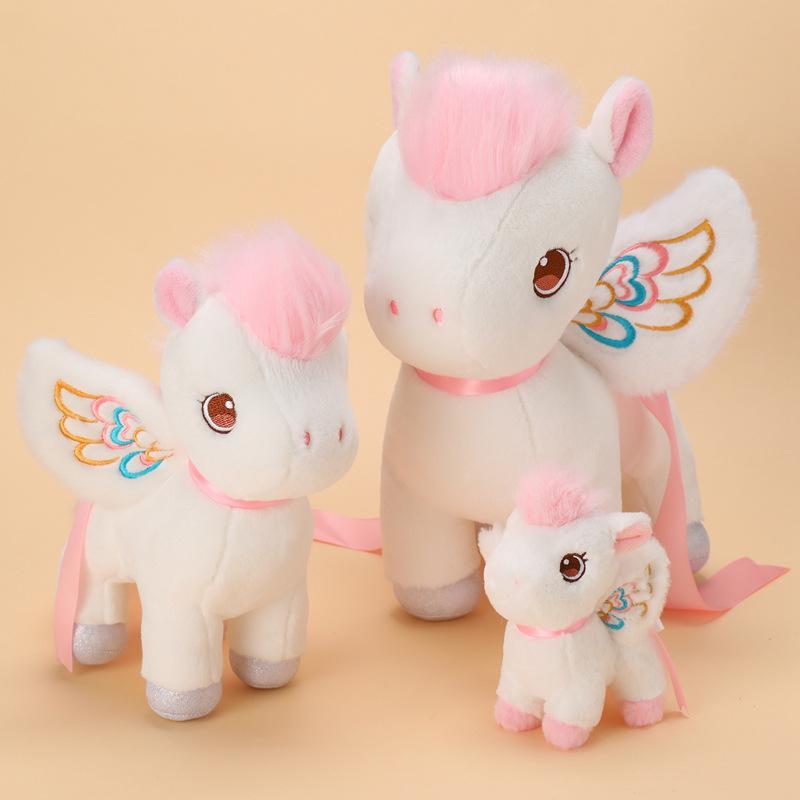 Mädchen Herz Engel Einhorn Puppe Plüschtier Fohlen Puppe Mädchen Tasche Anhänger Kinder Stoff