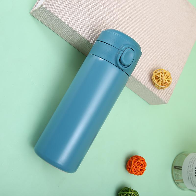 Enkel rostfri snäpplock ärtmugg bärbar lås vakuumisolerad mugg vattenmugg