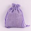 Drawstring Linen Jewelry Gift Bag - Composite Linen Storage Bag Available